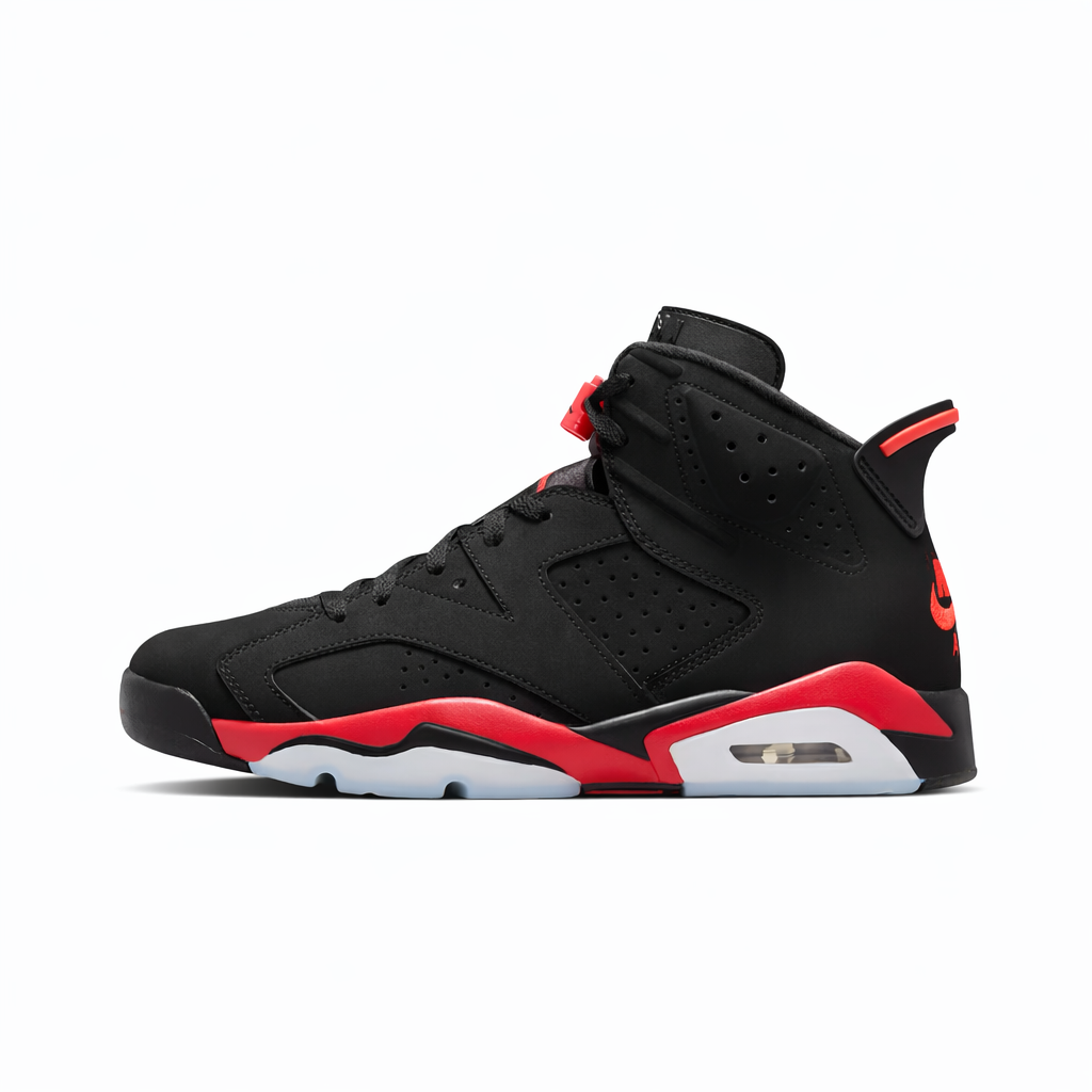 Air Jordan 6 Retro "Infrared Salesman" Black and Light Crimson