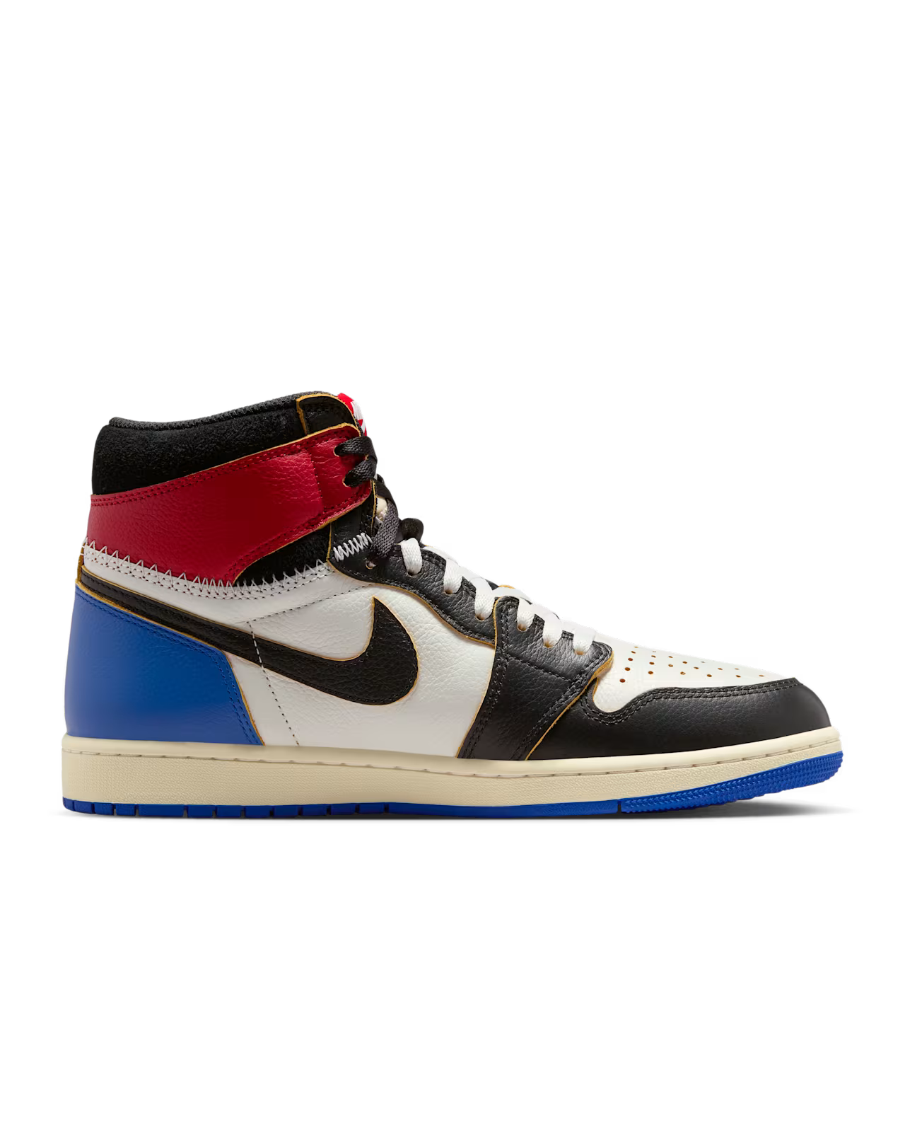 Air Jordan 1 x Union x Fragment Black and Varsity Red