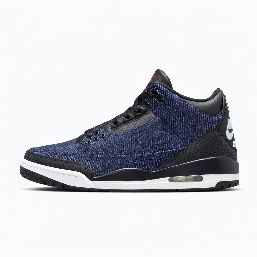 Air Jordan 3 x Levi's® Indigo and Gym Red